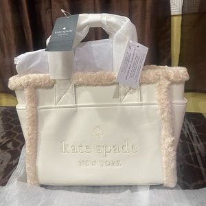 Jett Faux Shearling Small Tote